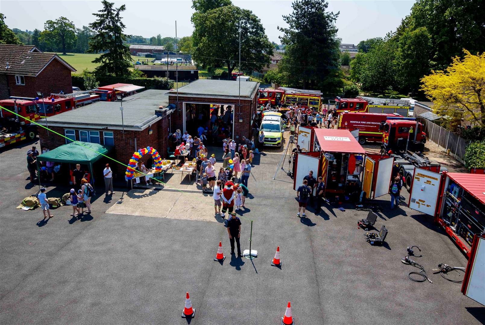 Attleborough Fire Station during the 75th celebration. Picture: Mark Bullimore