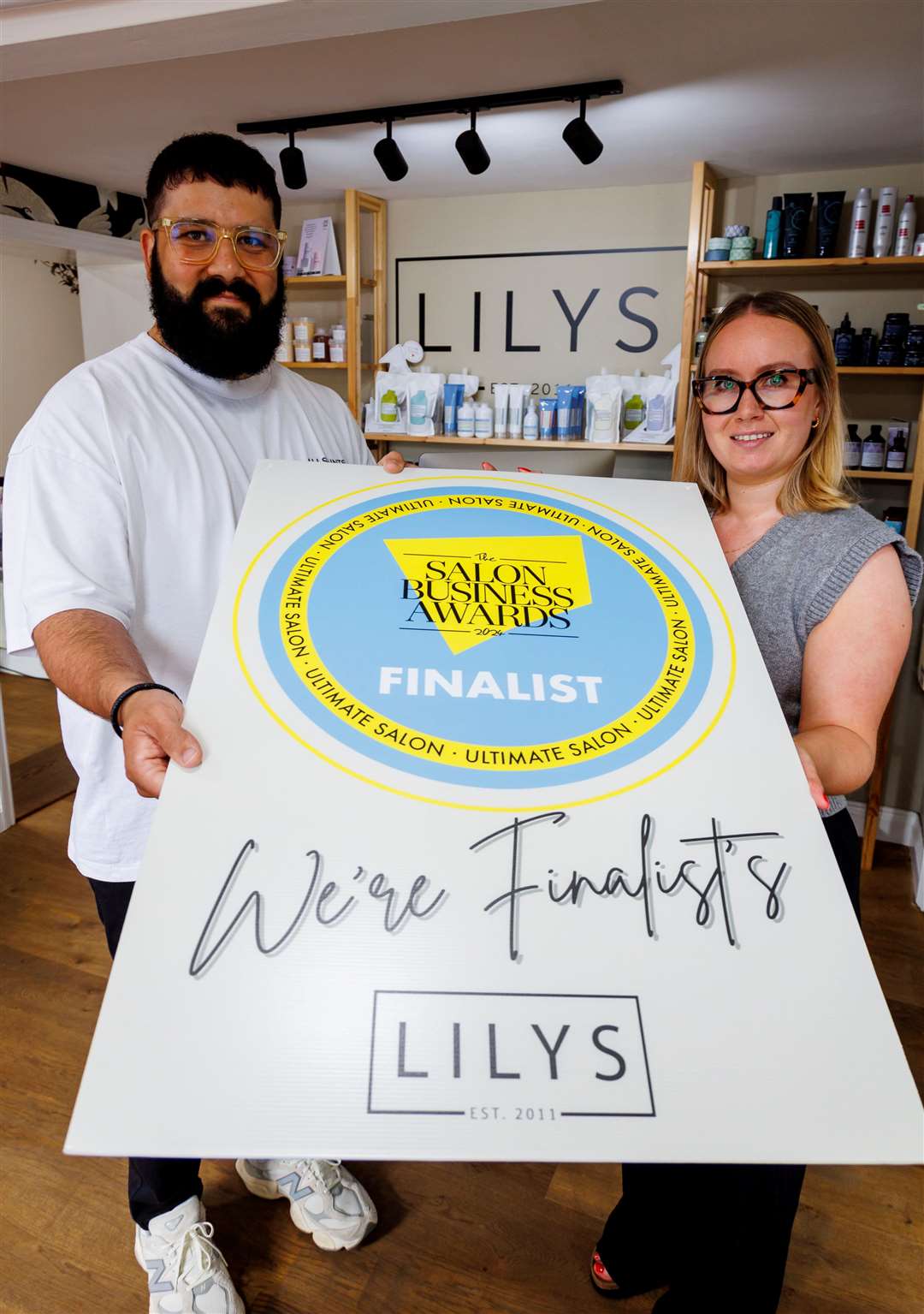 Callum and Alice Harvey inside Lilys. Picture: Mark Bullimore