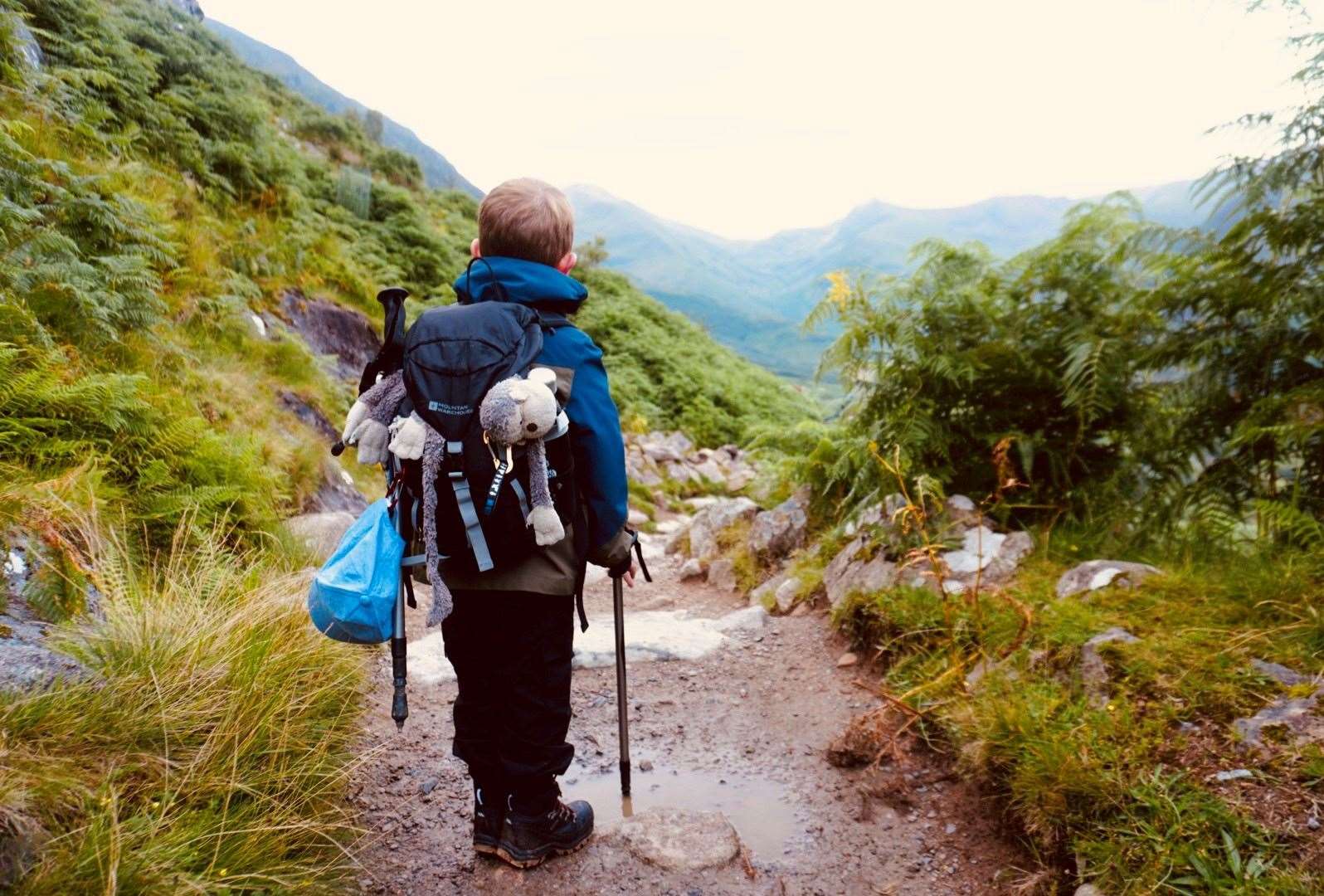 Jasper Dunsmore during his Ben Nevis hike. Picture submitted