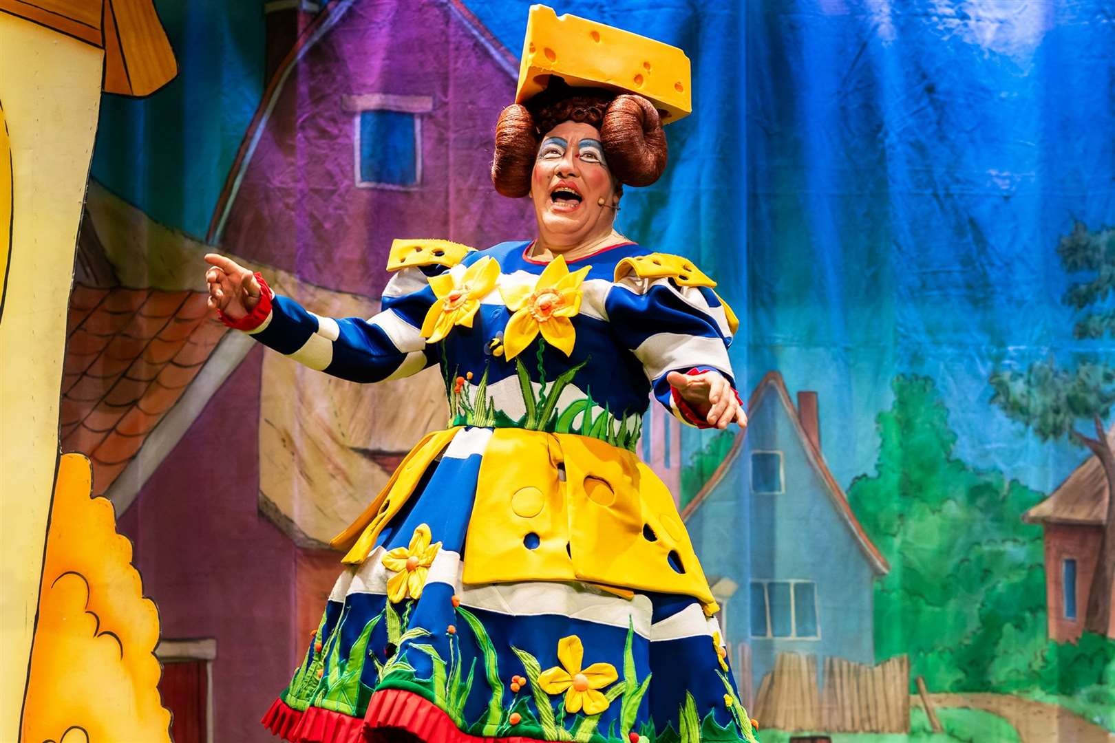 Dame Trott, played by Dave Short, was the perfect dame. Pictures: The Corn Hall, Diss