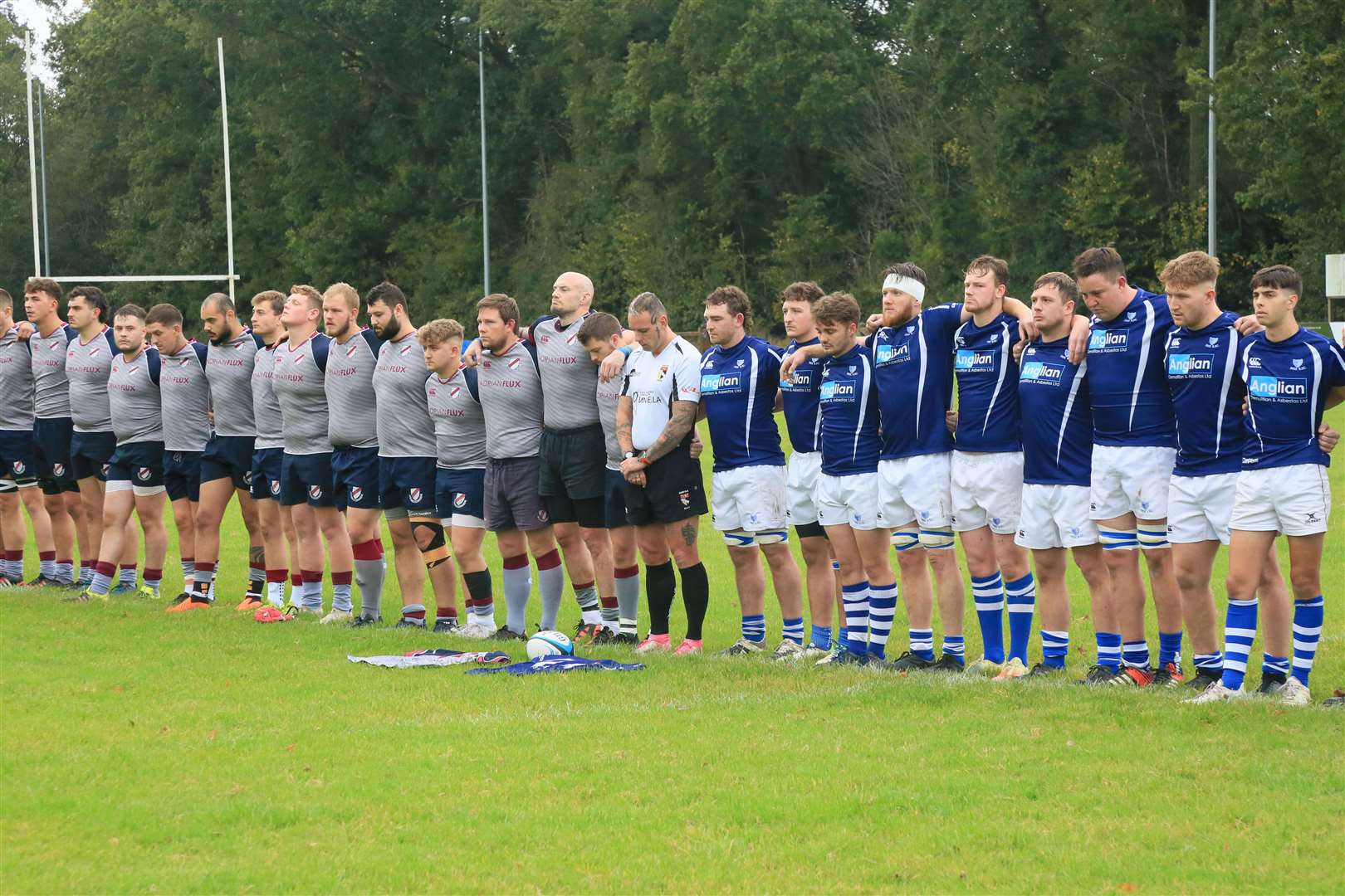 Diss and West Norfolk took part in a minutes silence to remember Arturas Rudys Picture: Gary Donnison