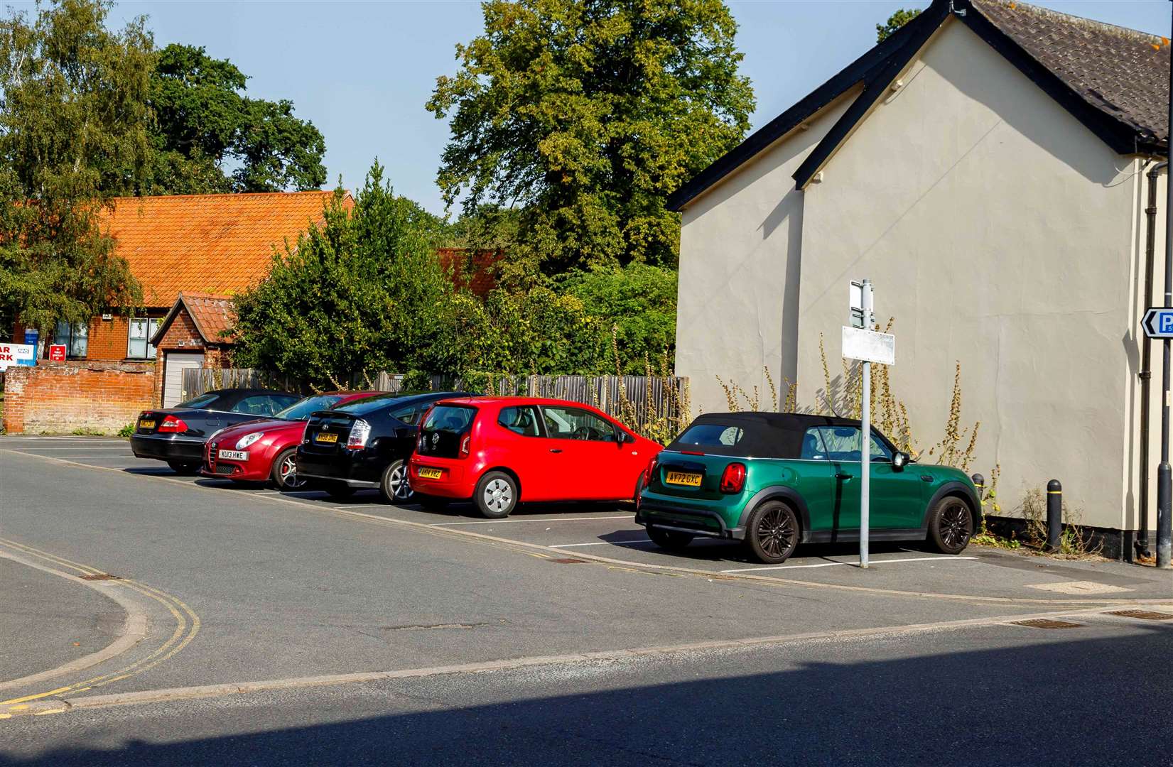 One of Justin’s concerns is that some of the parking spaces are too close to the junction. Picture: Mark Bullimore