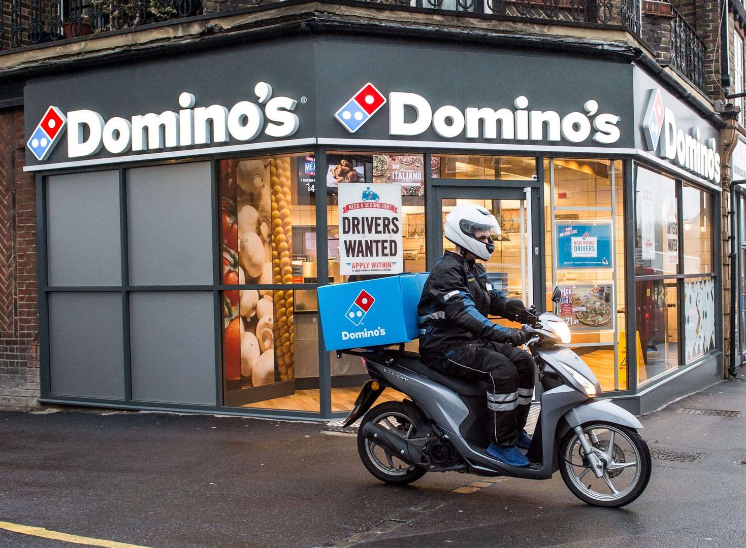 Domino’s wants fewer of its pizzas to be delivered and more picked up by the customer in future (Domino’s/PA)