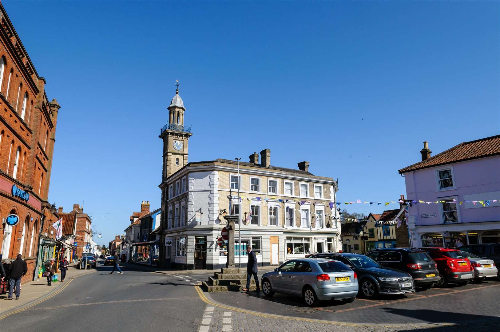 The £750,000 regeneration project promises to transform Harleston town centre. Picture: Mark Bullimore Photography.