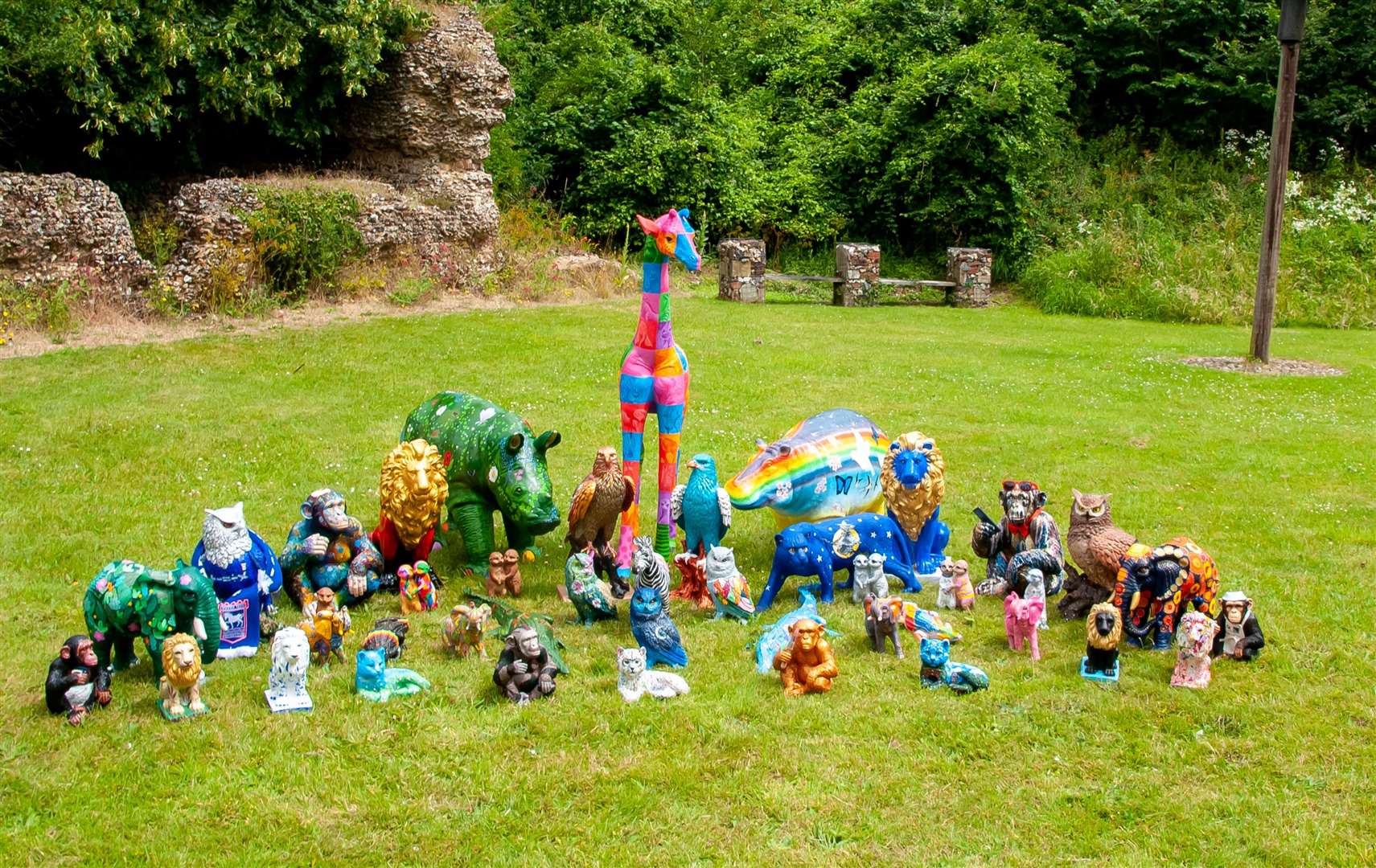 The full set of sculptures from the trails in Eye and Harleston. Picture: The Blossom Charity