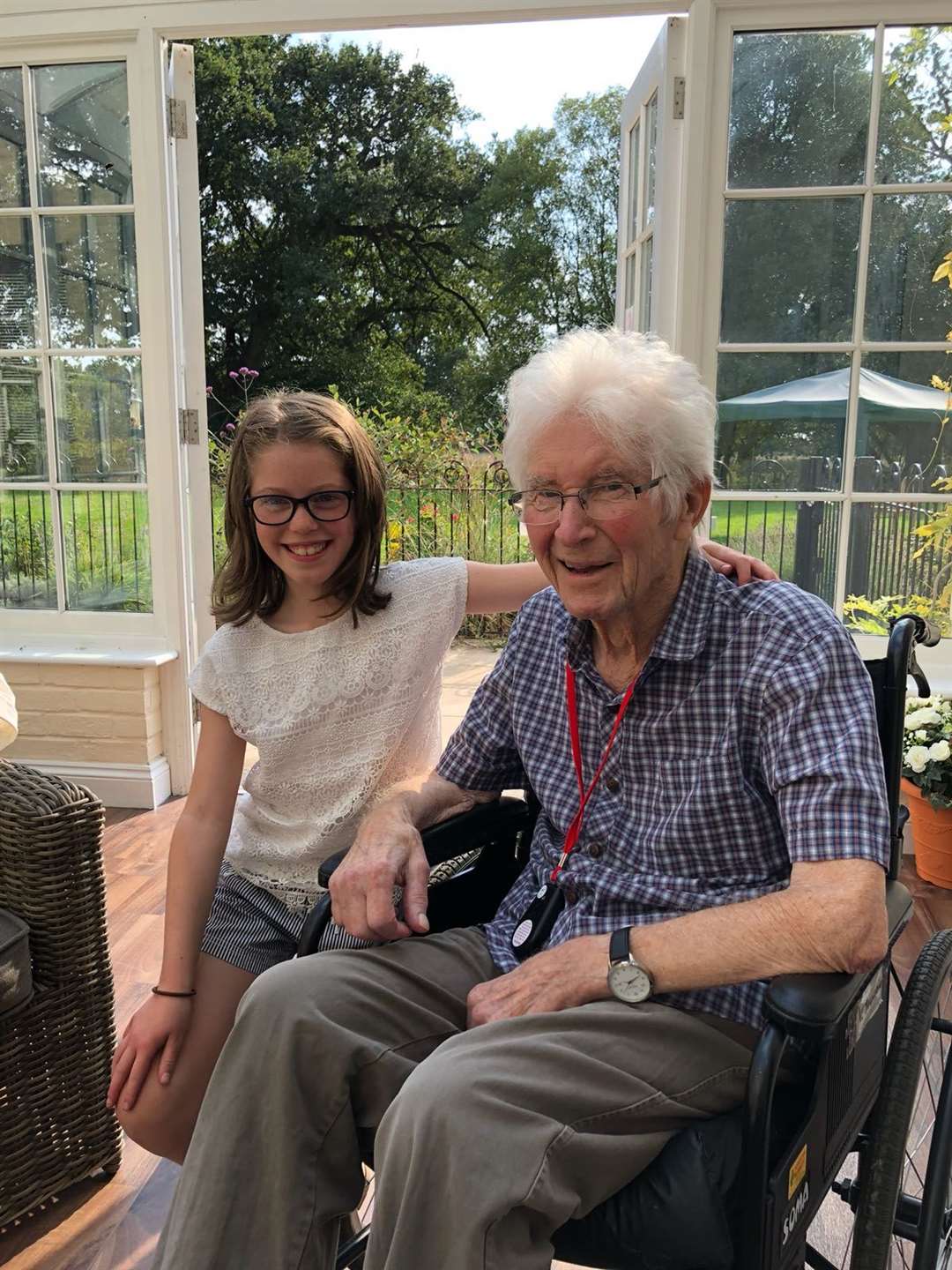 Michael Bavin with granddaughter, Elsa. Picture: The Bavin family