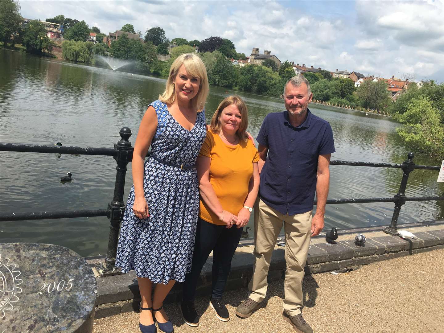 Escape to the Country presenter Nicki Chapman with house hunters, property searching in the Norfolk countryside. Picture: Andrew Martin (2544568)