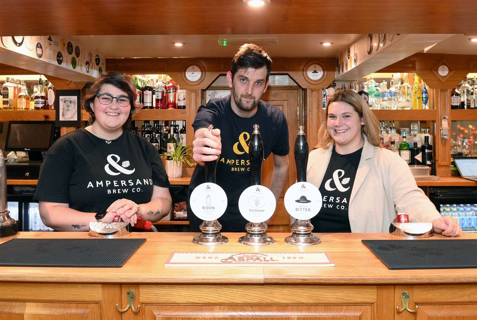 The Cap in Harleston is one of several in the area to have been named as a finalist in the South Norfolk business awards for 2024.PICTURED: Isabel Byram, Matt Leonard and Yvette TylerPicture: Mecha Morton
