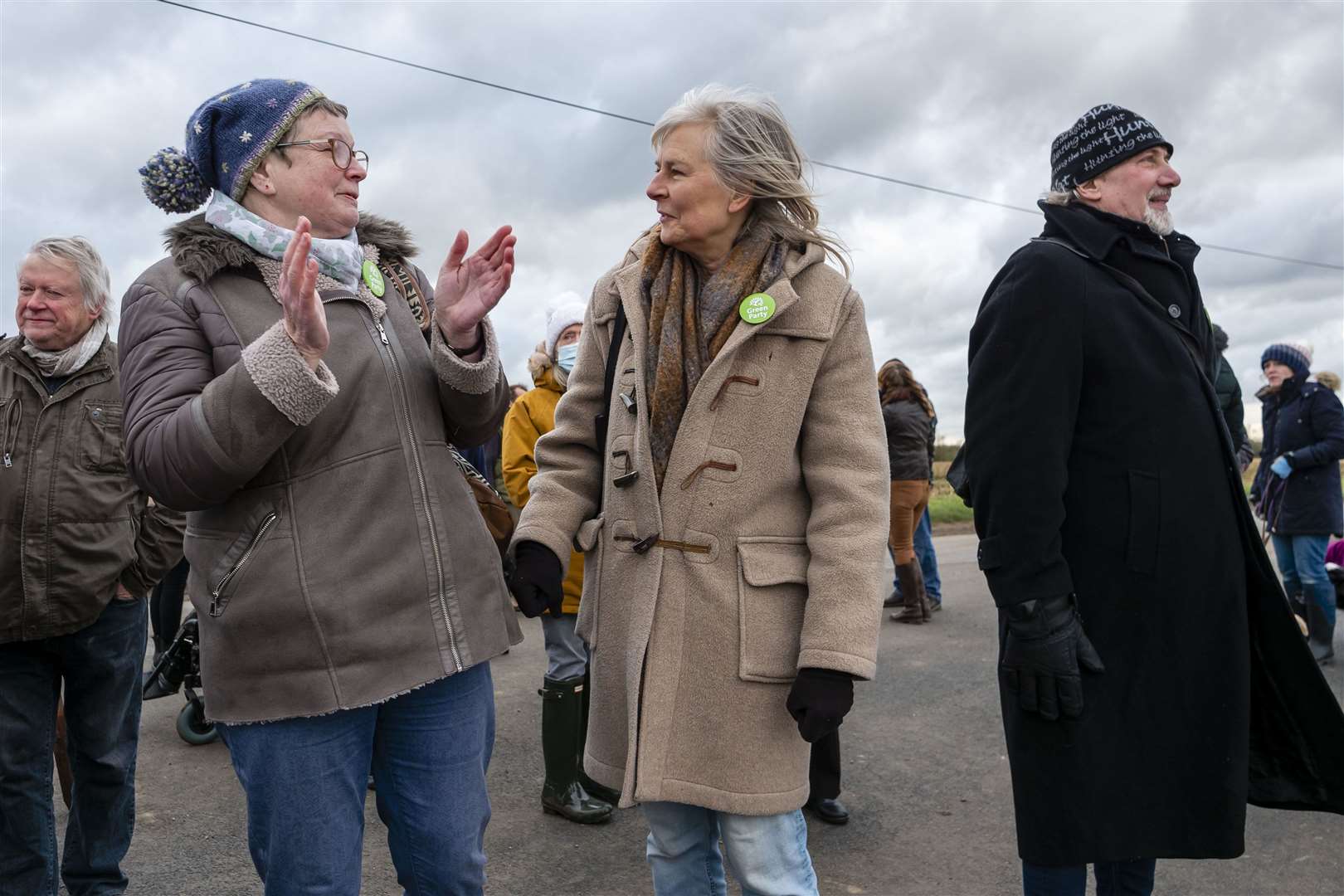 Chants of “close it down” could be heard during the protest on Wednesday. Picture: Mark Bullimore Photography 2022.