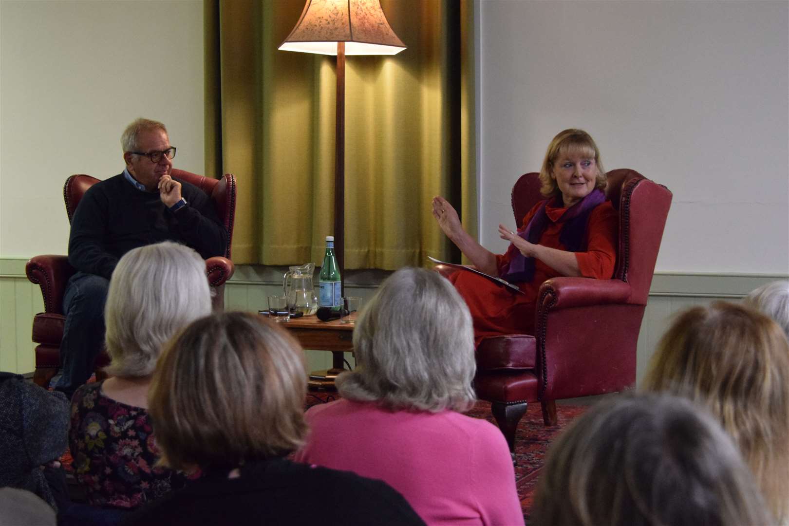 Chris Shaw and Martha Kearney interviewed each other as part of the fundraiser. Picture: Contributed
