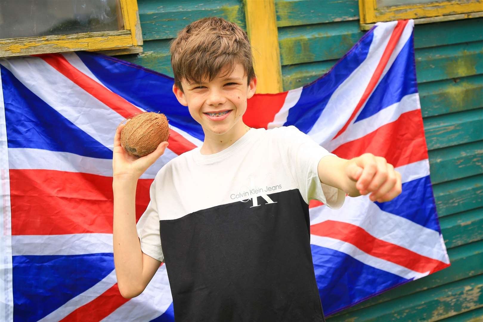 Traditional games, like a coconut shy, proved popular throughout the day. Picture: Mark Bullimore