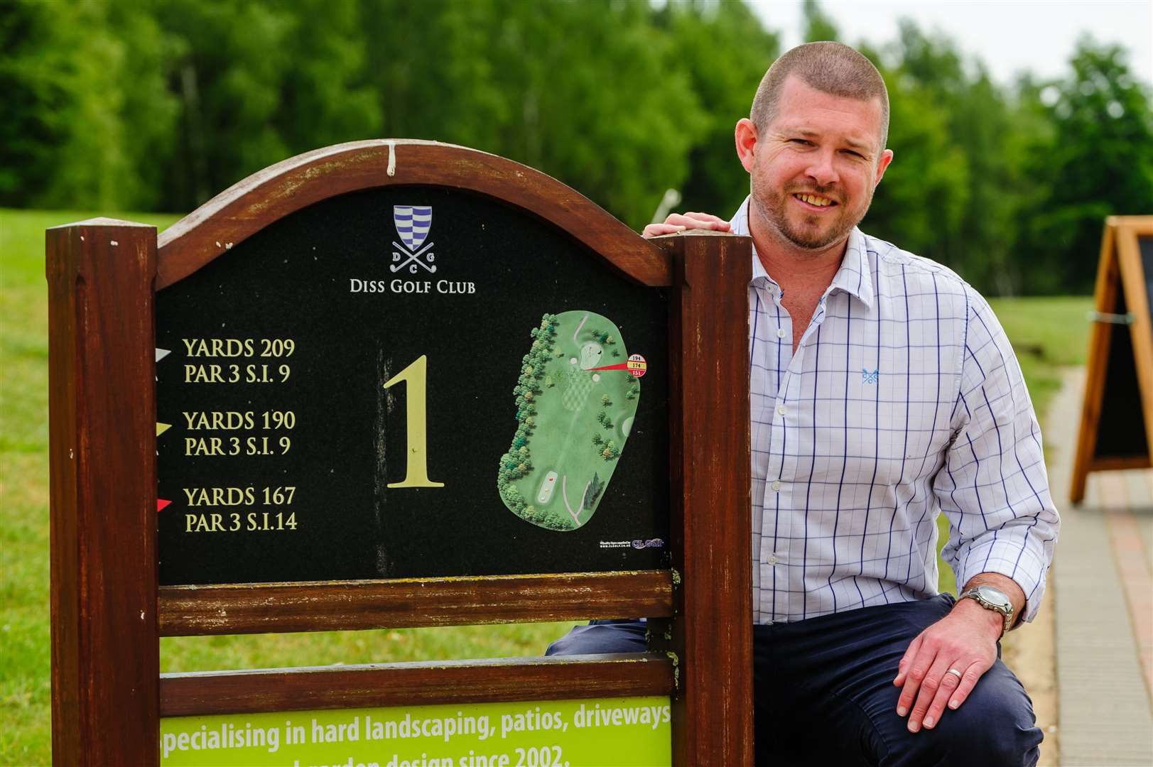 Diss, Norfolk, 20/05/2020..Diss Golf Club which was reopened to it's members on the 13th May 2020 after the Covid-19 lockdown was relaxed by the Government. Pictured is general manager Steven Peet. . .Picture: Mark Bullimore Photography. (34966874)