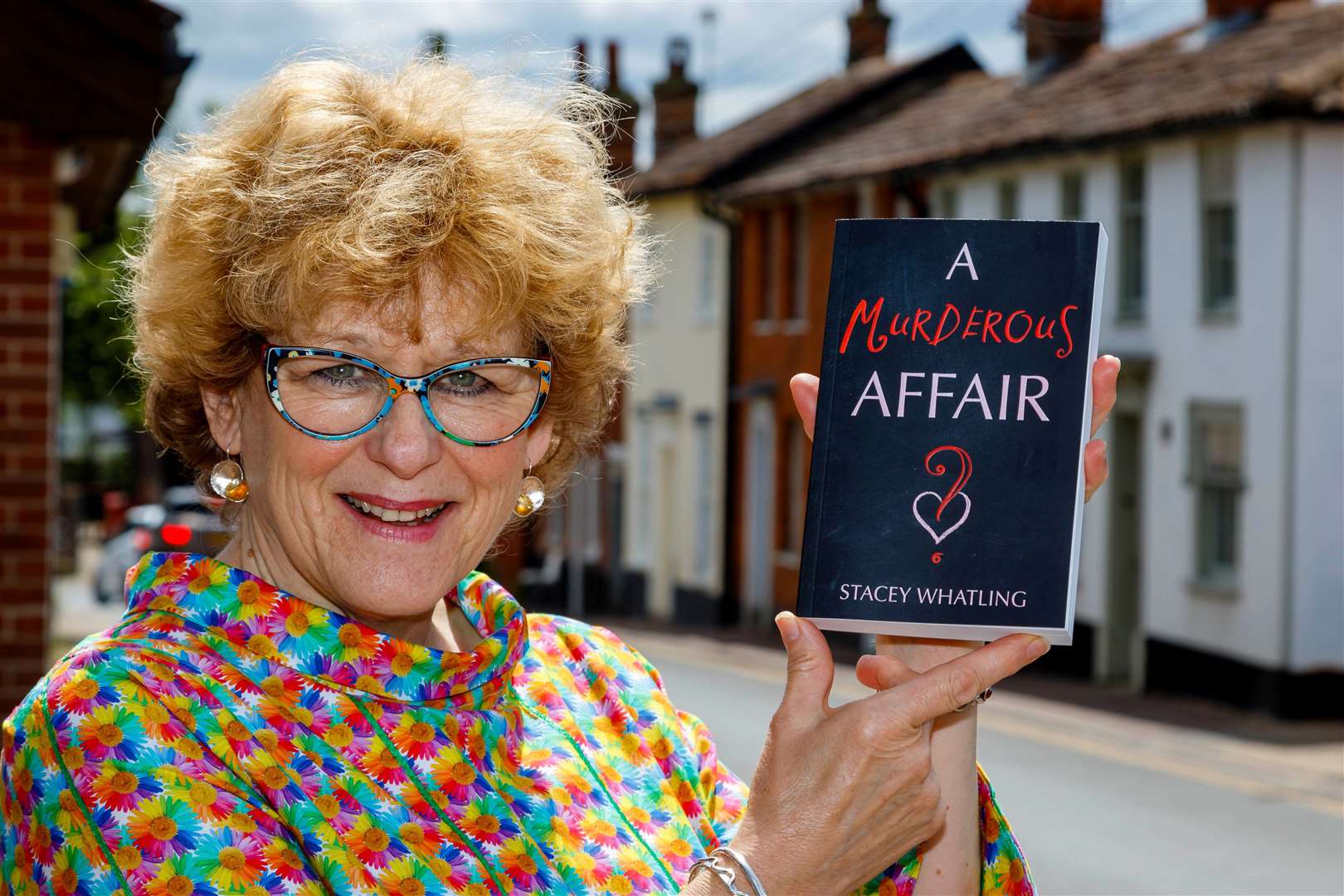 Stacey Whatling with her debut novel, A Murderous Affair? Picture: Mark Bullimore