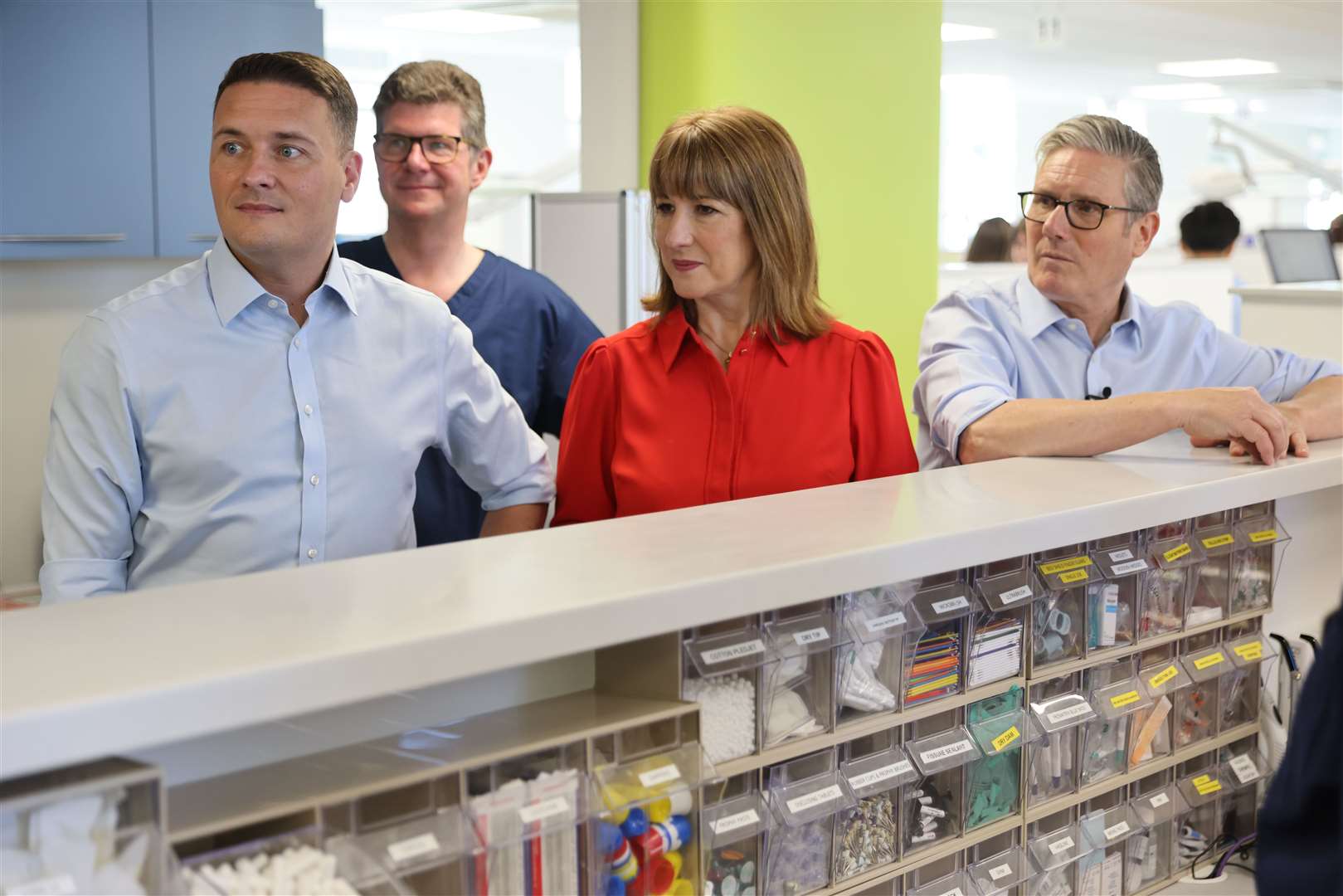Health Secretary Wes Streeting, Chancellor Rachel Reeves and Prime Minister Sir Keir Starmer at the launch of the Government’s 10-year health plan (Jack Hill/The Times/PA)