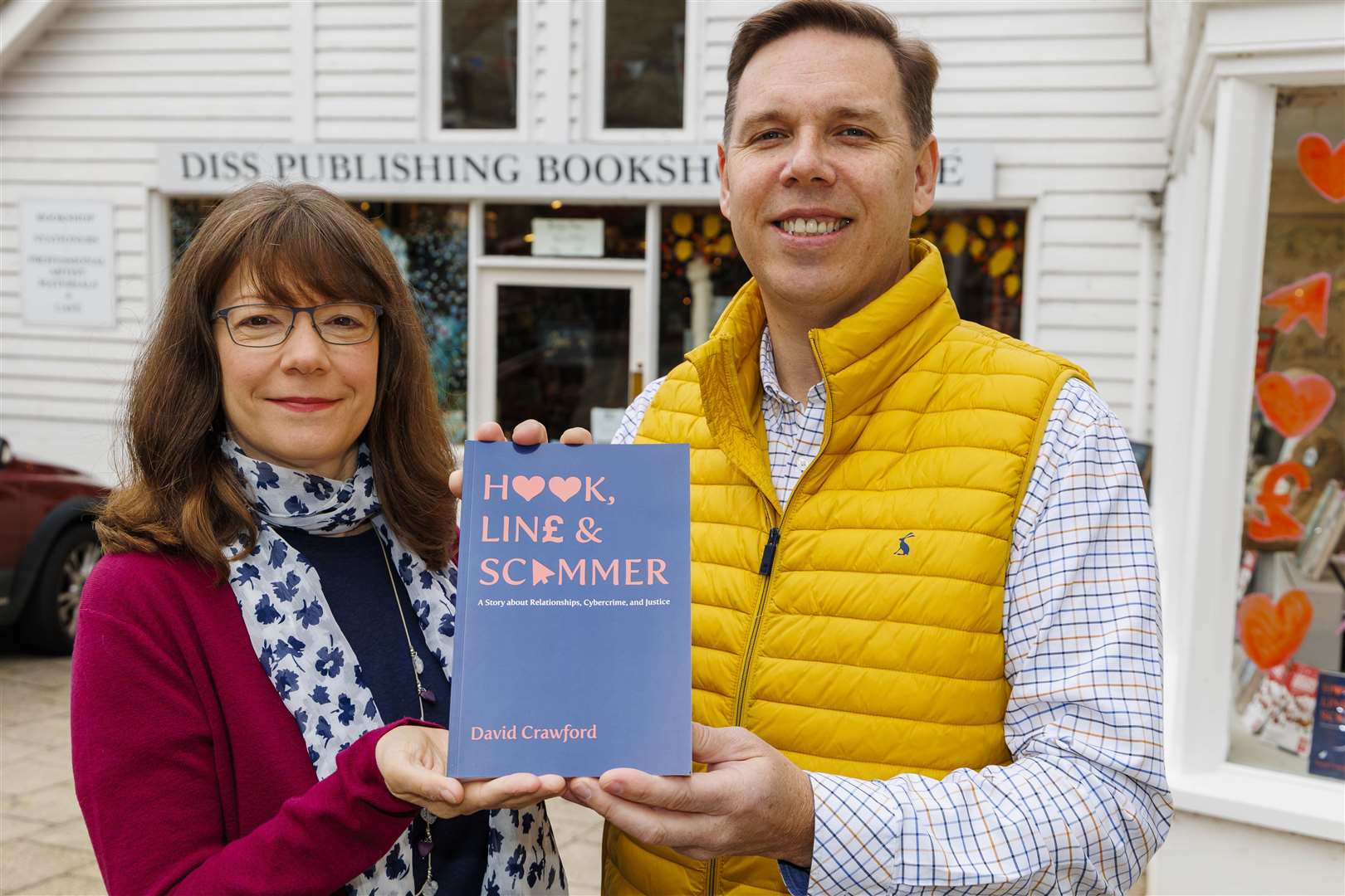 David and Sally Crawford will celebrate a special day for each of them at Diss Publishing this week. Picture: Mark Bullimore Photography 2022.