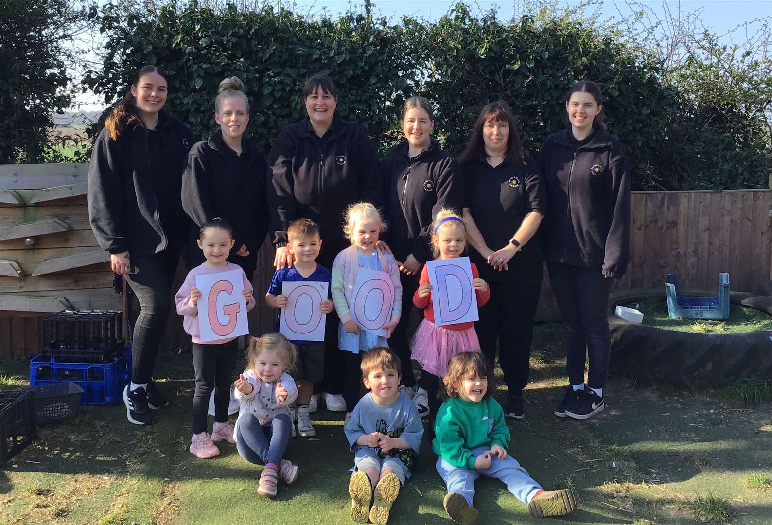 Some of the staff and children from Yaxley and Mellis Pre-school. Picture submitted