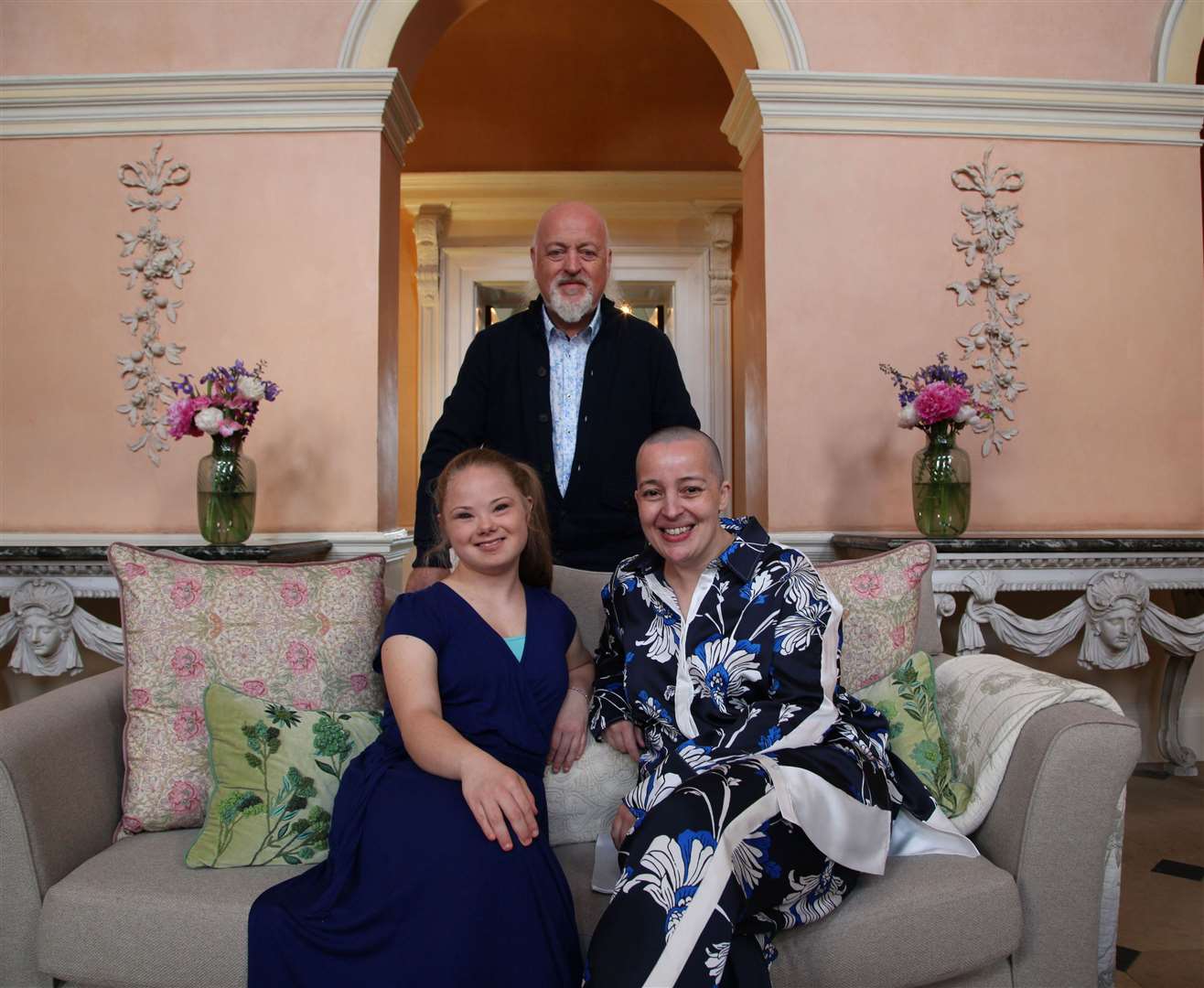 Karen Turner, Millie Anna Prelogar and Bill Bailey. Picture: BBC / Chatterbox