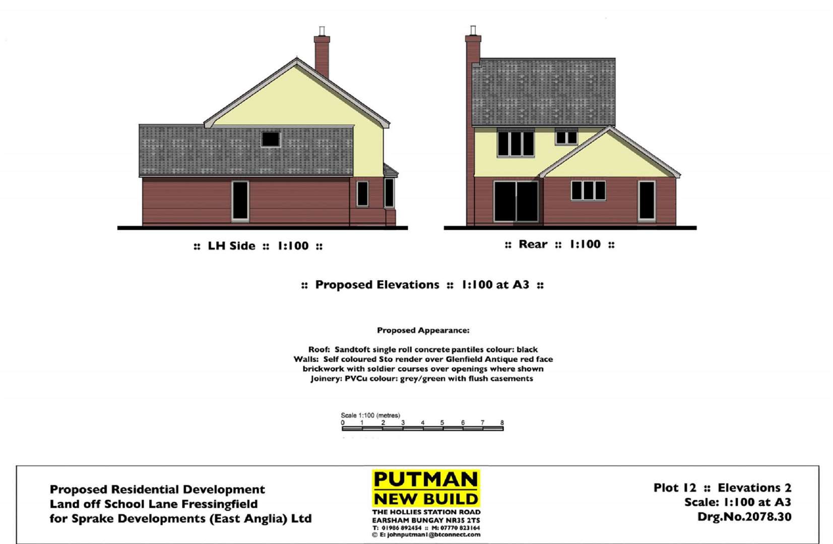 One of the proposed 12 dwellings for the land off School Lane in Fressingfield. Picture by Babergh and Mid Suffolk District Council.
