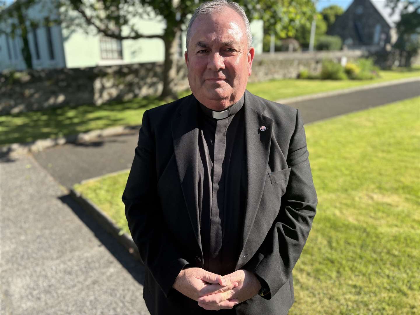 Buncrana Parish Priest Father Francis Bradley described it as a ‘profoundly sad day’ (Rebecca Black/PA)