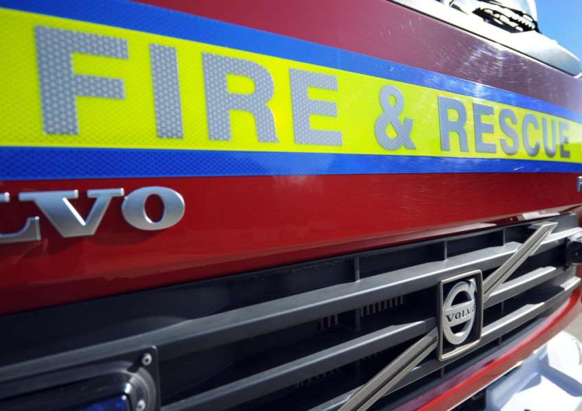 Car fire in Attleborough.