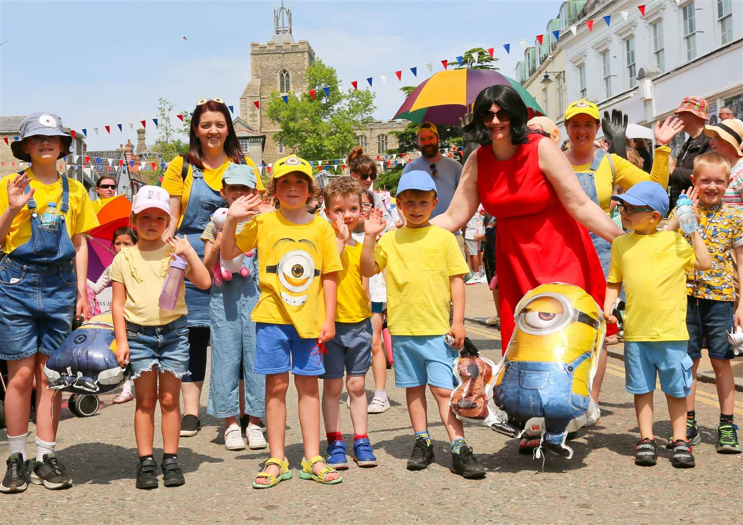 This group of Minions were really enjoying the carnival. Pictures: Gary Donnison