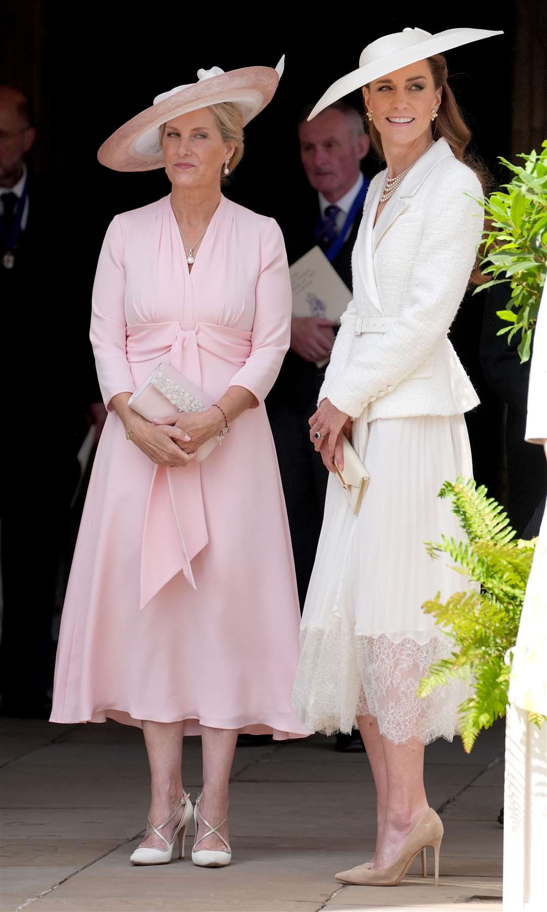 The Duchess of Edinburgh and the Princess of Wales chatted together (Yui Mok/PA)