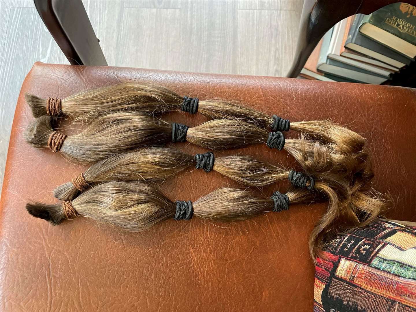 The 13 inches of hair for The Little Princess Trust. Pictures submitted