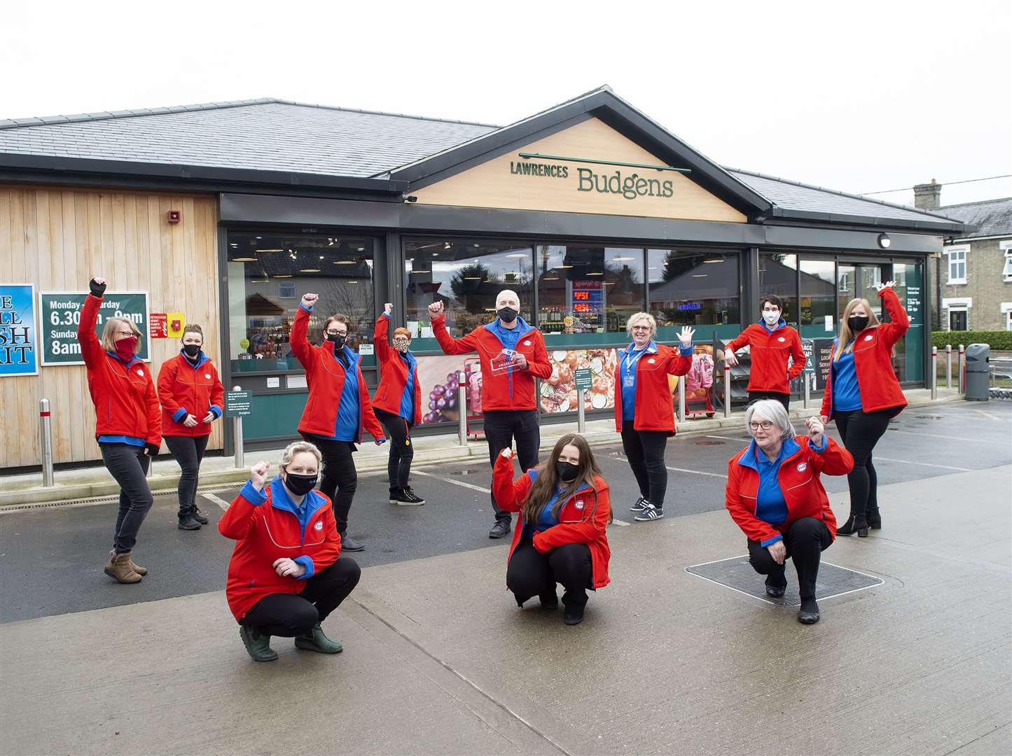 Staff at Budgens in Harleston, who were crowned Best Forecourt Team of the Year.Picture: Mecha Morton