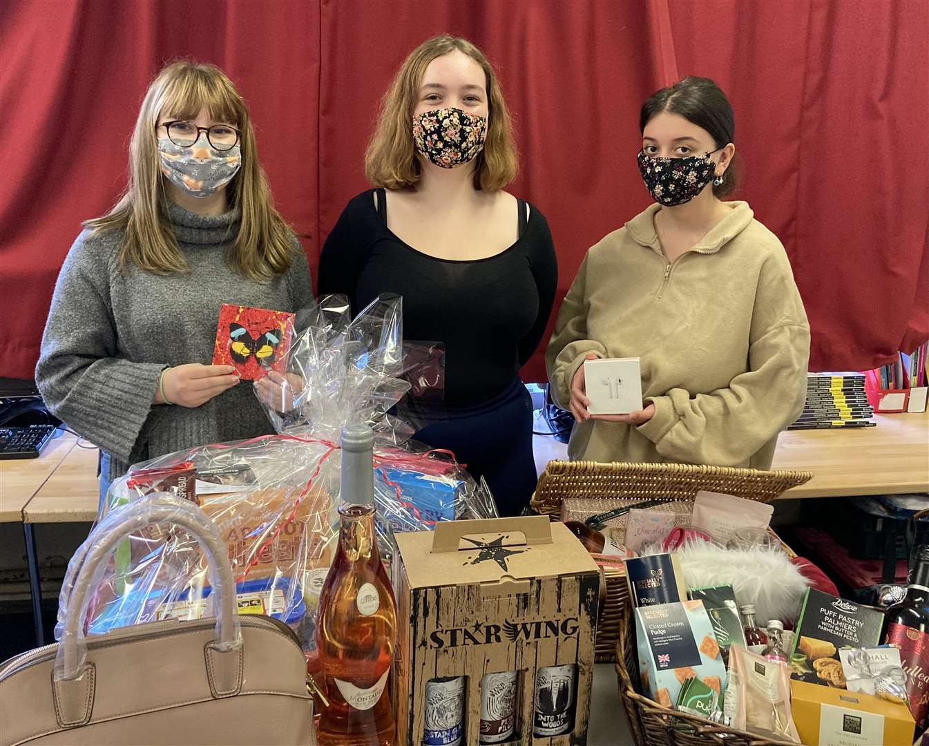 Cait Croft, Lucie O’Brien and Zeyno Oguz who set up the auction.