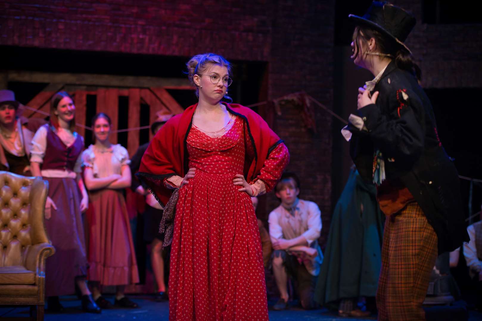Katherine playing Nancy in the production. Picture: Framlingham College