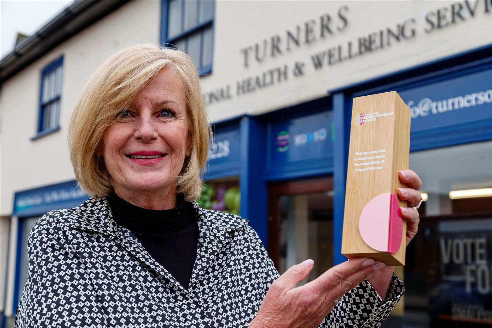 Tracy Turner of Turners Occupational Health & Wellbeing Services in Attleborough has won Entrepreneurial Businesswoman of the Year in the sustainability and impact category of The Great British Businesswoman Awards. Pictures: Mark Bullimore