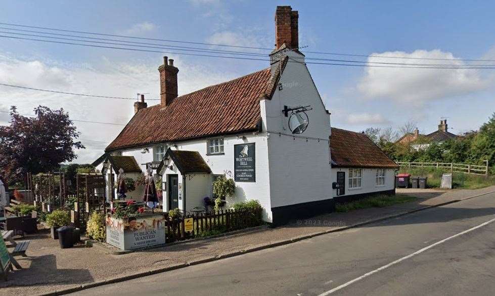 The council also said the homes would be too close to the outdoor area of the Grade II listed Wortwell Bell pub. Picture: Google Maps