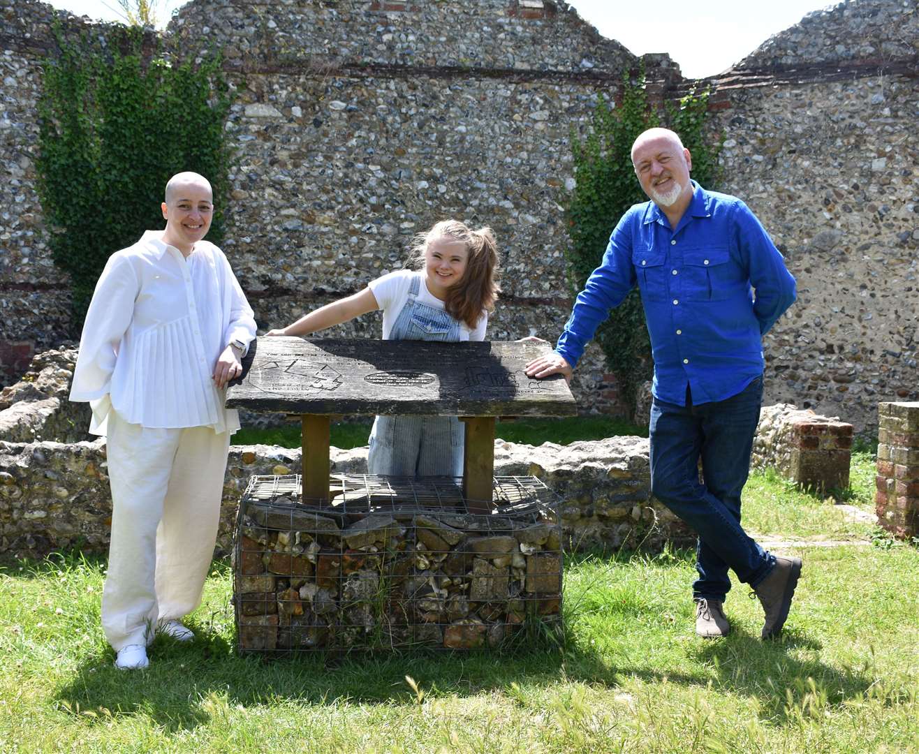 Karen Turner, Millie Anna Prelogar and Bill Bailey. Picture: BBC / Chatterbox
