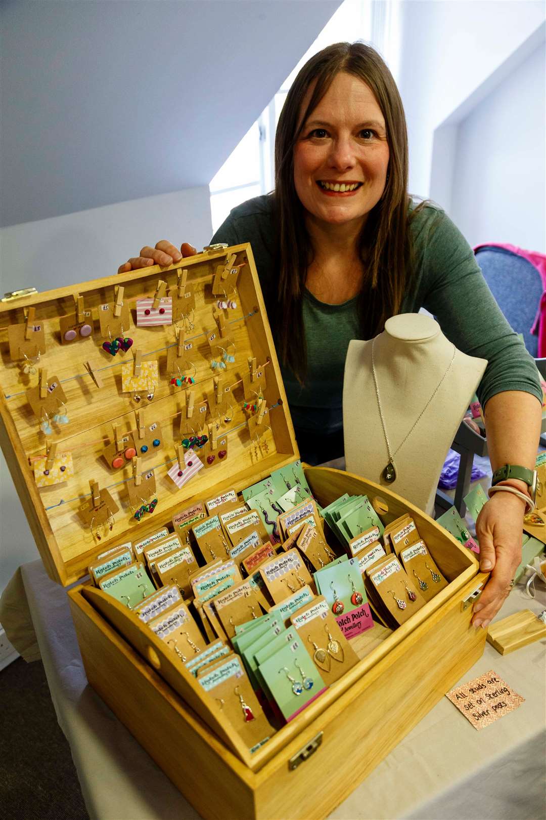 Louise Hubbard of Hotch Potch jewellery. Pictures: Mark Bullimore