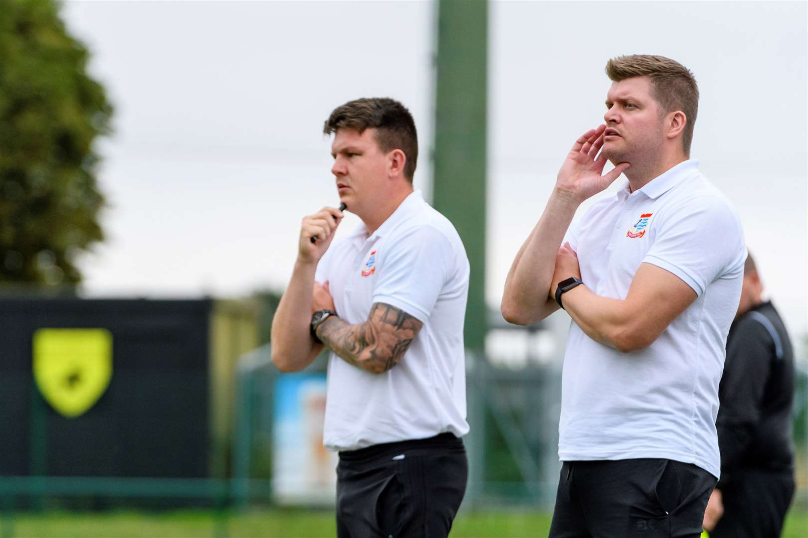 Matt Coote and Mark Sutcliffe have stepped down from their roles in charge at Diss Town Picture: Mark Bullimore