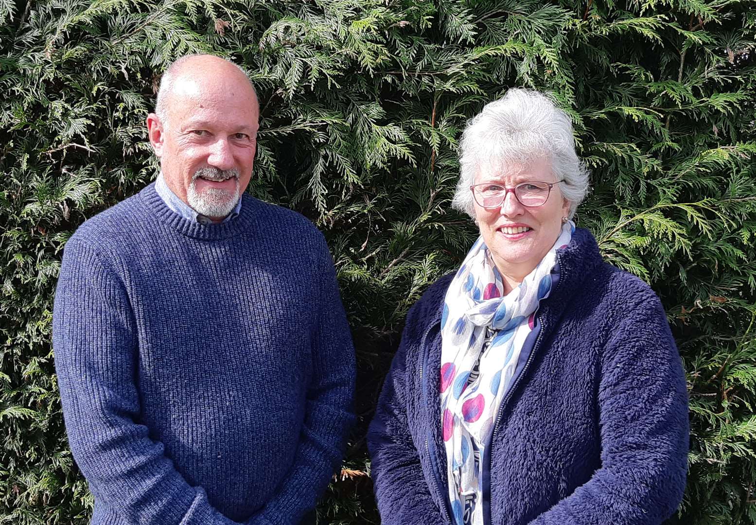 Ian Seymour and Carol Kirkup from Diss Community Fridge Project. Picture: Kev Hurst