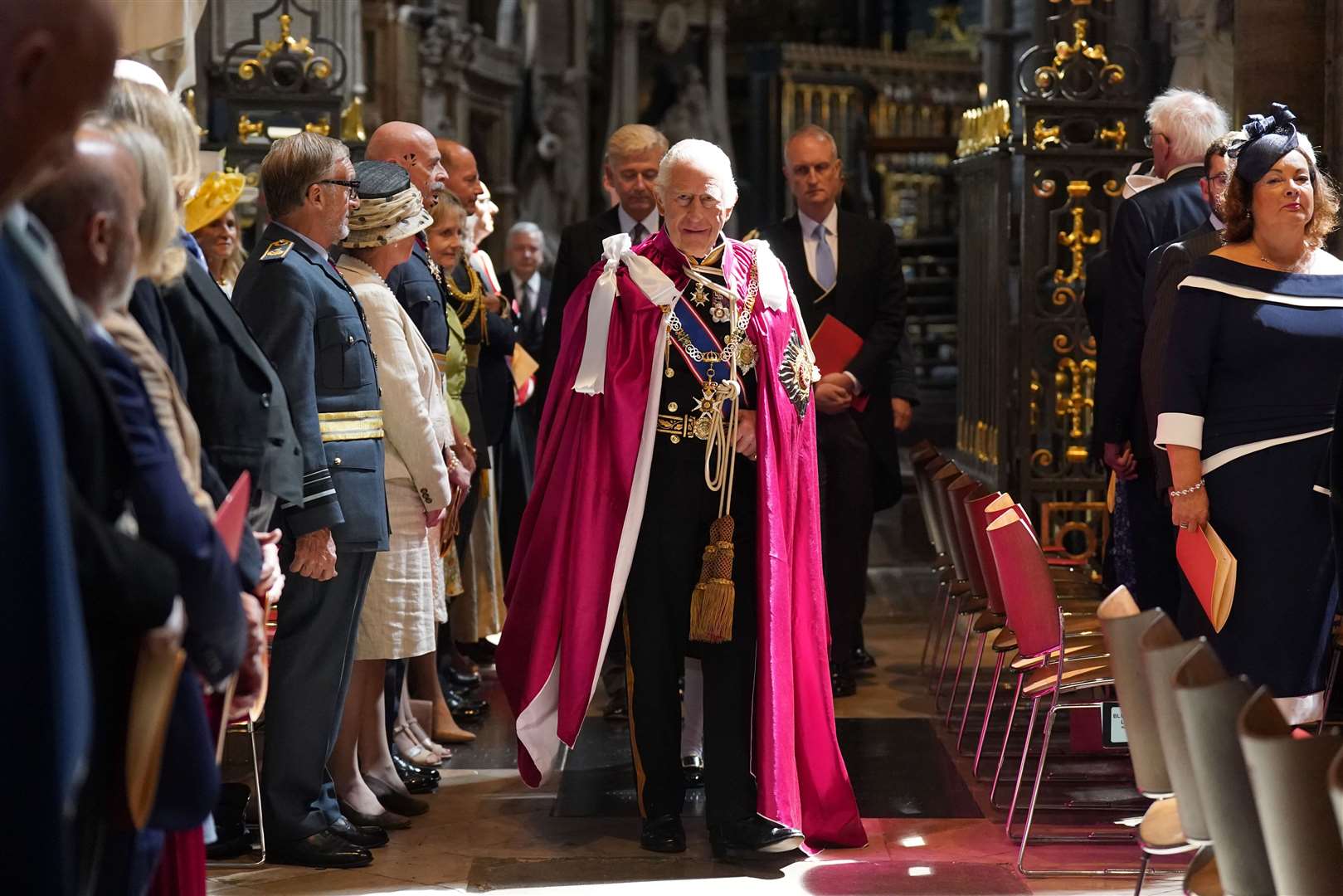 Charles at Westminster Abbey (Stefan Rousseau/PA)