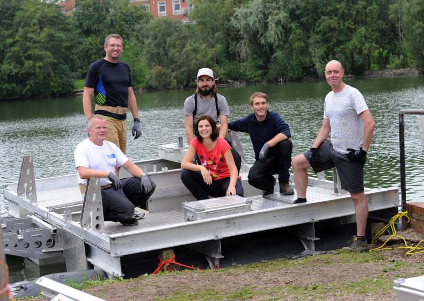 Simon Blockley and his research team from University of London Royal Holloway are launching their major research project into the geology of the Diss Mere. Pictured: Marcus Schwab, Adrian Palmer, Brian Brodemann, Celia Martin-Puertas, Arne Ramisch and Simon Blockley ANL-160709-140908009
