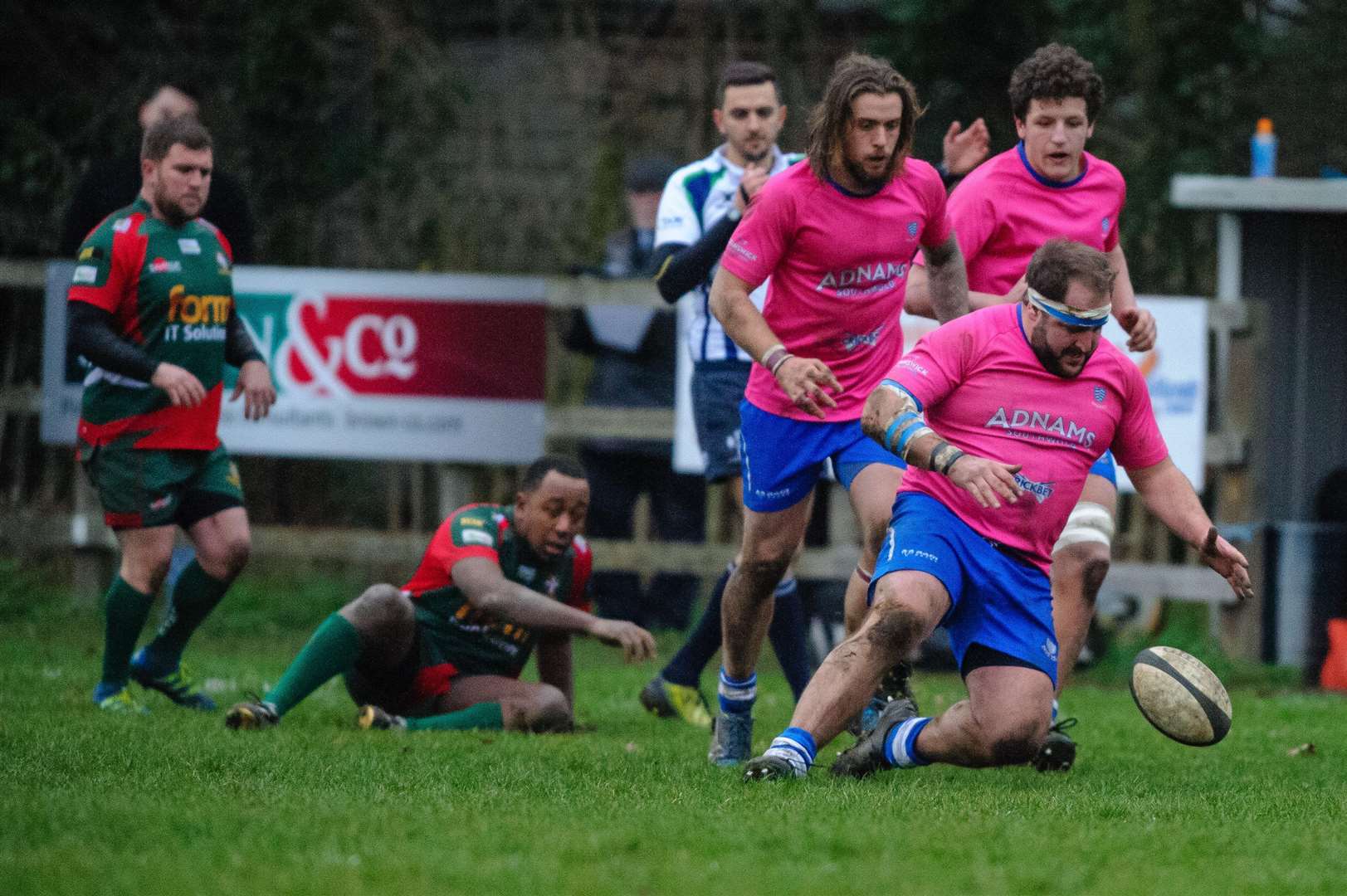 BIG DEFEAT: Diss, pictured in action during their recent win against Luton, were well beaten by Eton Manor in London 1 North at the weekend