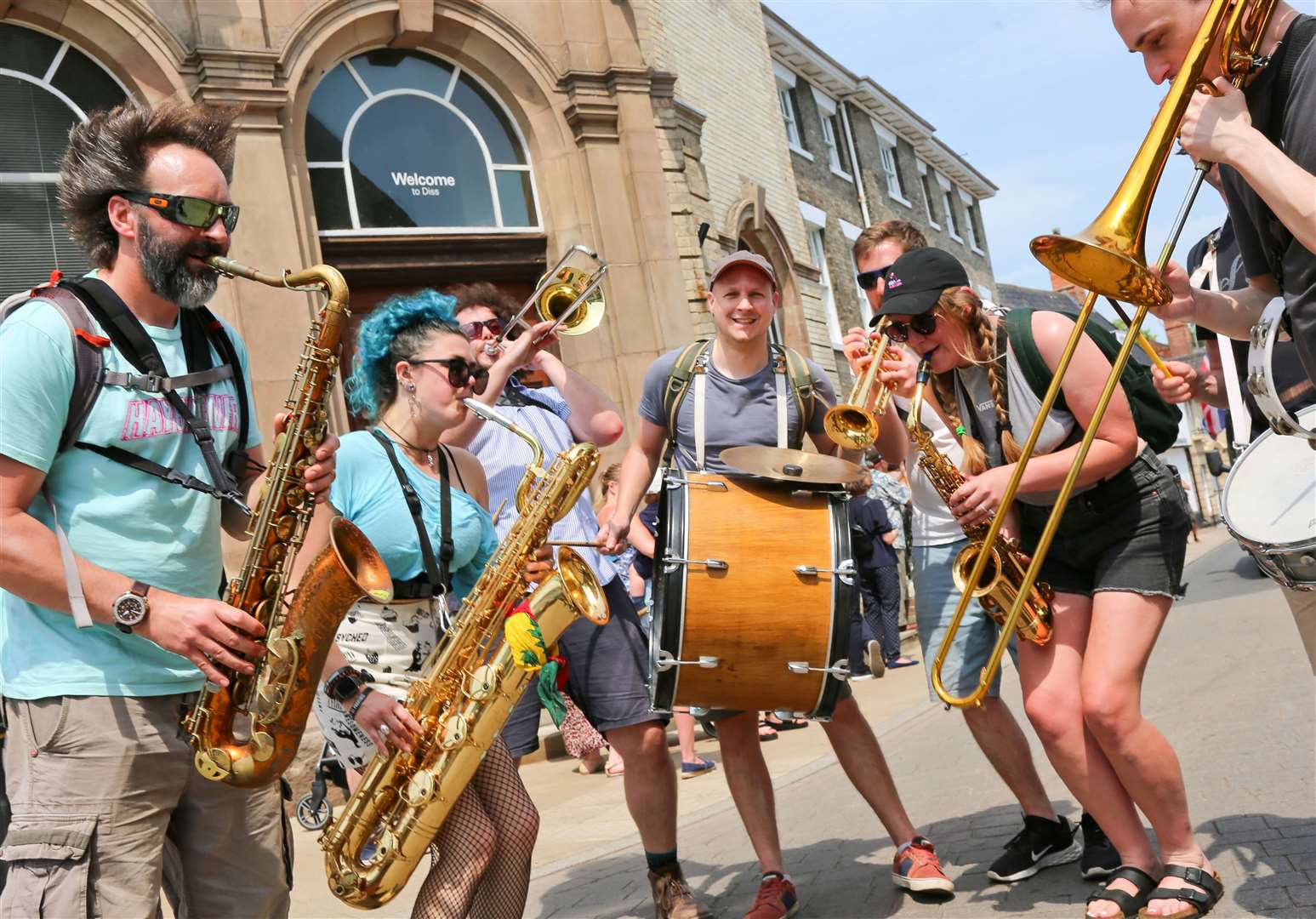A Brass Band provided the musical background for the carnival. Pictures: Gary Donnison