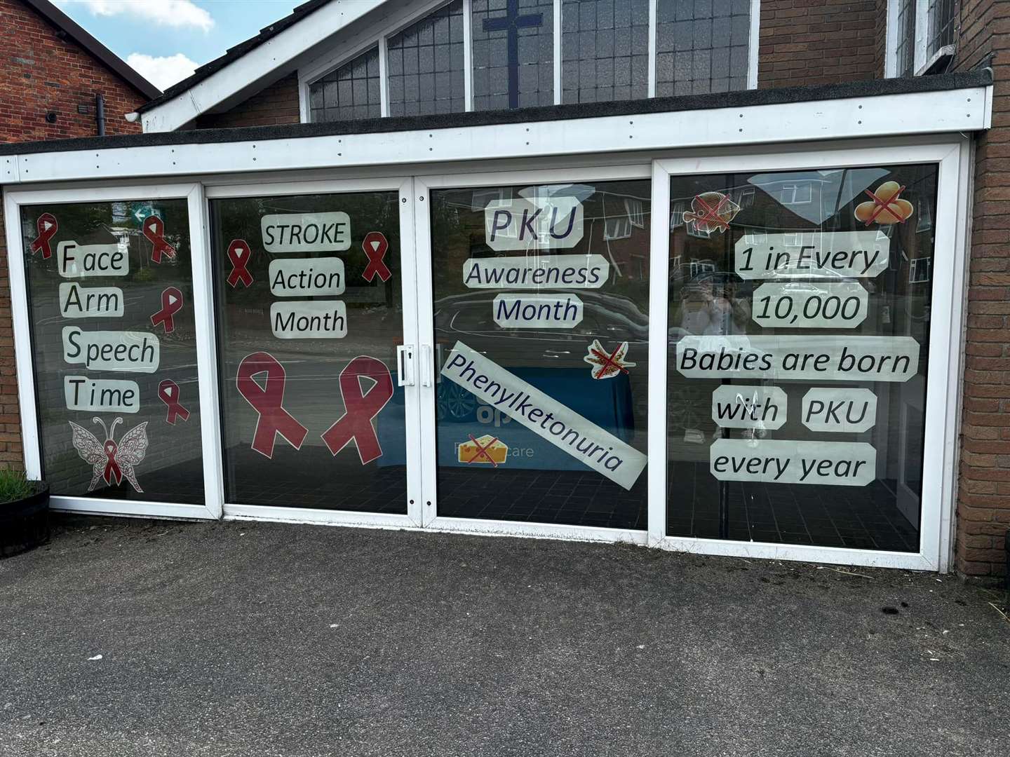 The window display of Diss Funeralcare in Stanley Road. Picture: Becca Brunton