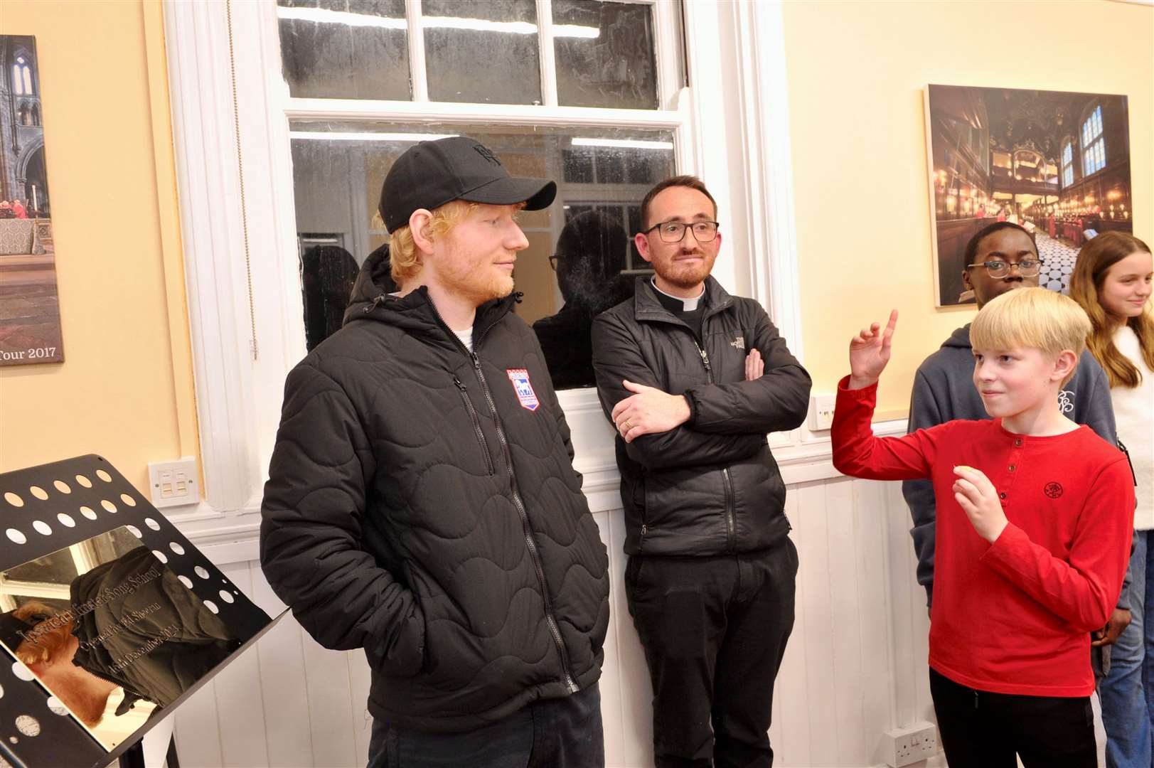 Mr Sheeran learned to sing in church choirs. Picture: Tom Mumford