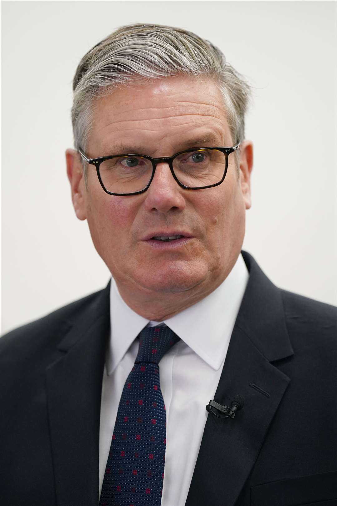 Prime Minister Sir Keir Starmer during a visit to Horiba Mira in Nuneaton, to mark the launch of the Government’s Industrial Strategy (Jacob King/PA)