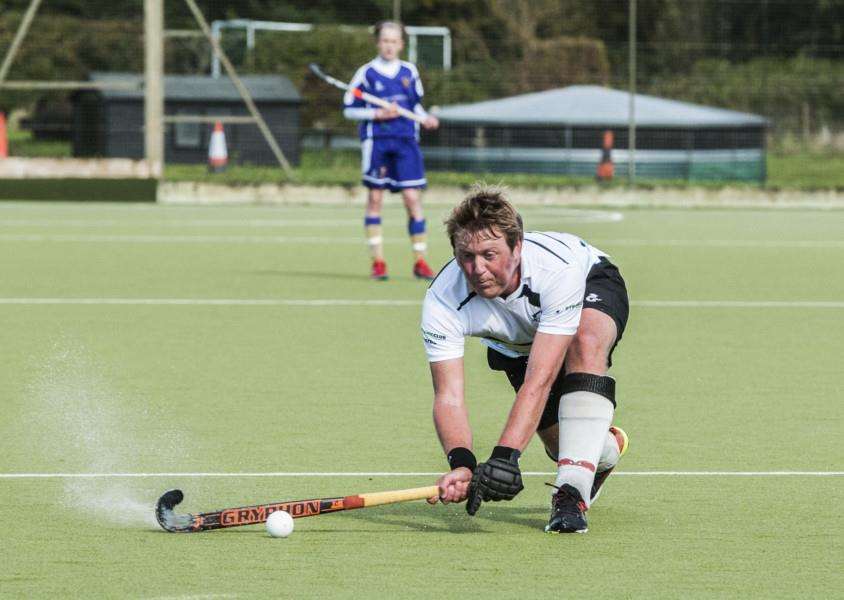 STANDING FIRM: Andrew Bedwell was part of a defiant first-half defensive performance from Harleston Magpies