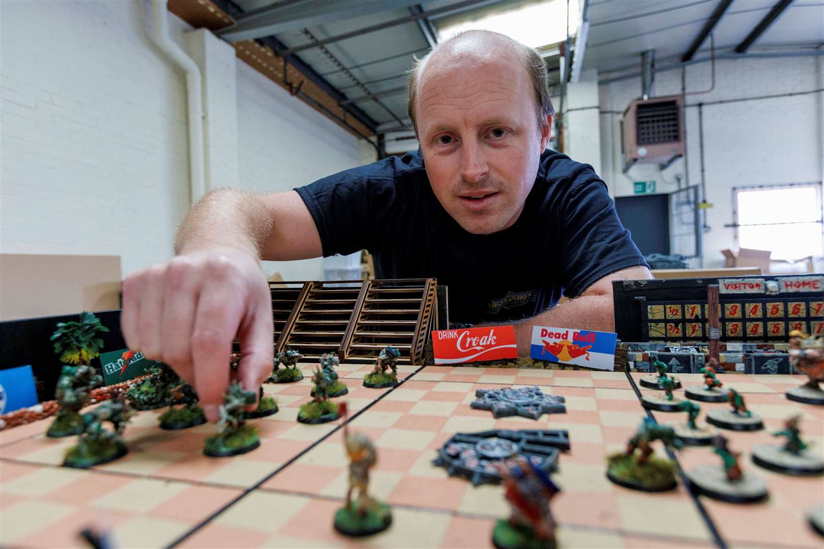 Wayne has had a passion for tabletop games since the 1990s. Picture: Diss Express