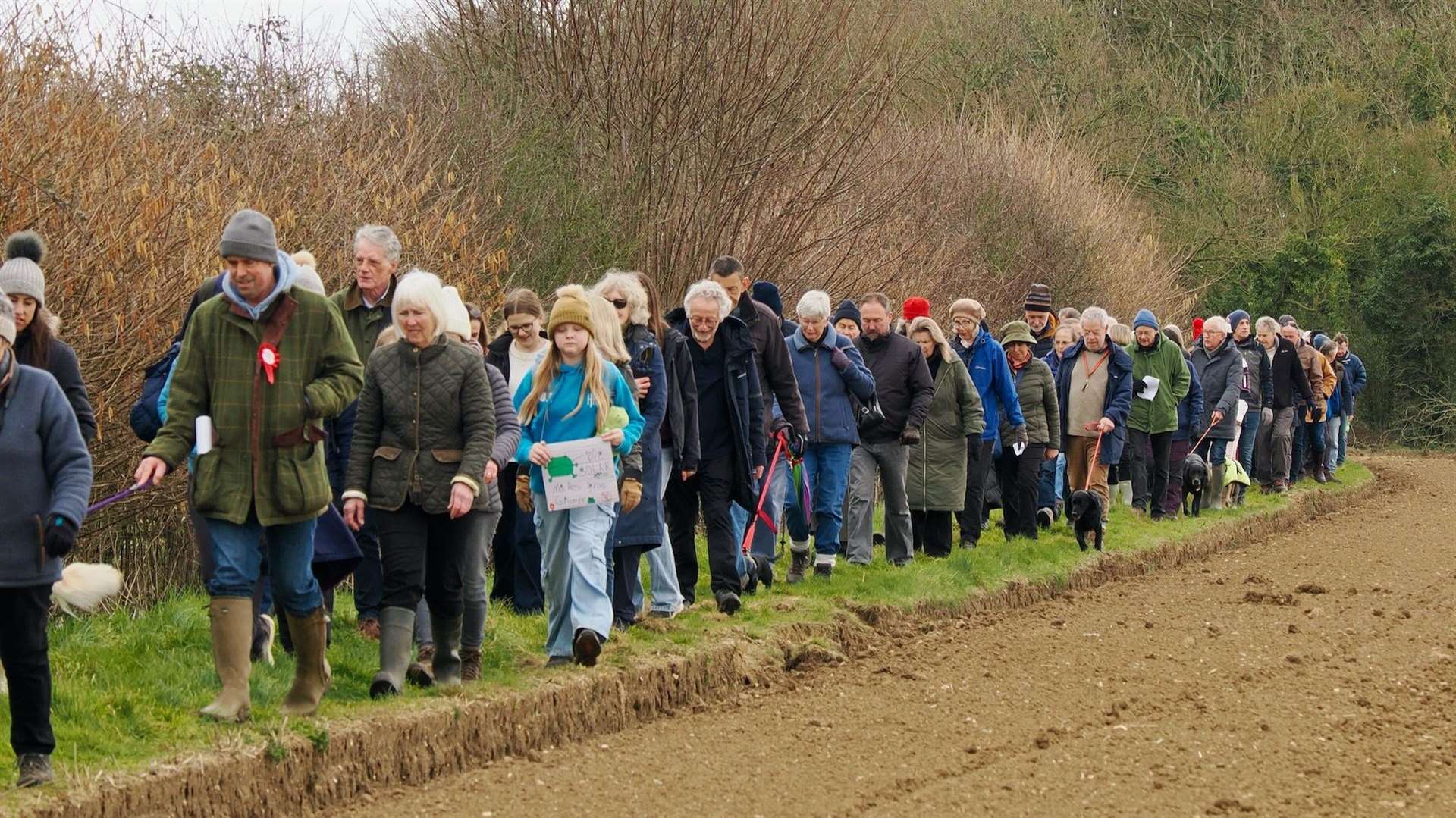 Protestors against the East Pye Solar Farm project. Picture: Block East Pye Solar