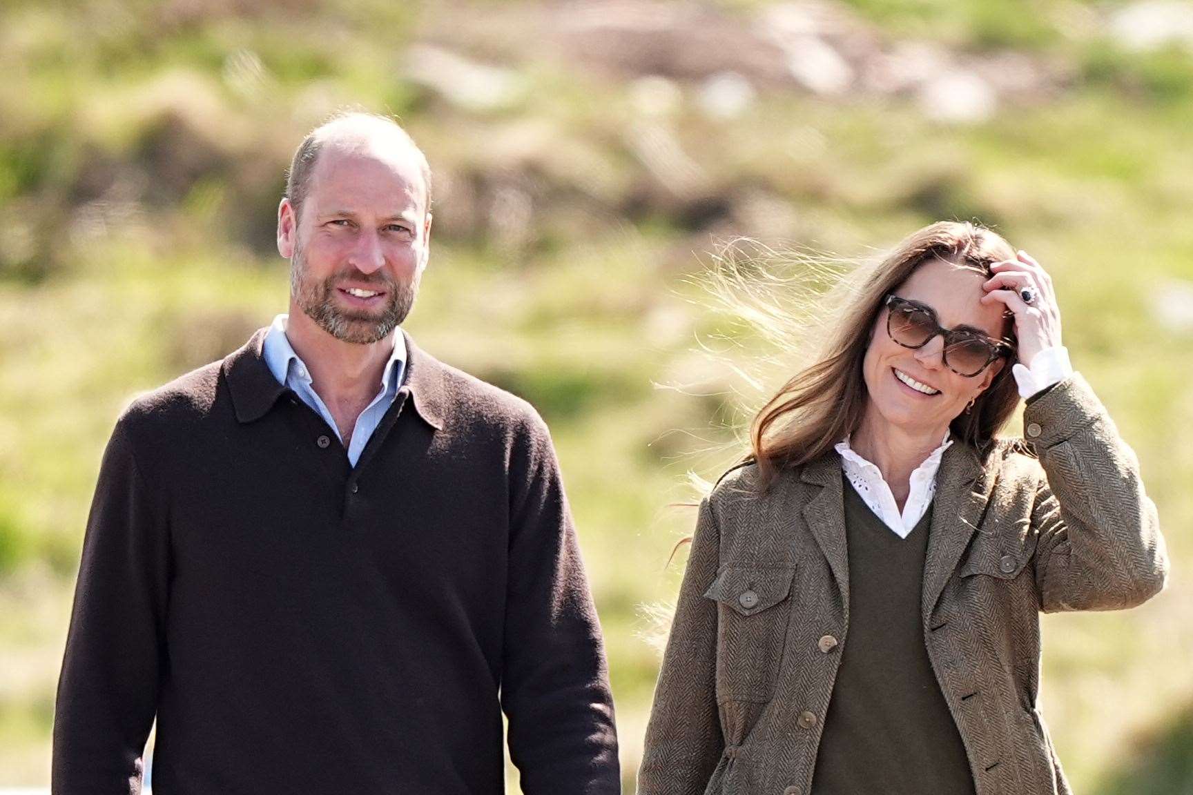 The Prince and Princess of Wales during their royal visit to the Isle of Mull on Wednesday (Aaron Chown/PA)