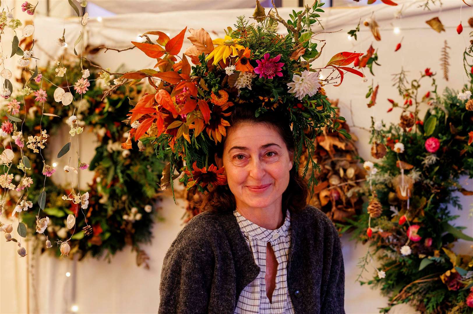 Bressingham, Norfolk, 11/11/2023Bressingham Hall and High Barn - Christmas craft fair, pictured is Erica Vaccari of Bressingham Gardens. Picture: Mark Bullimore Photography 2023