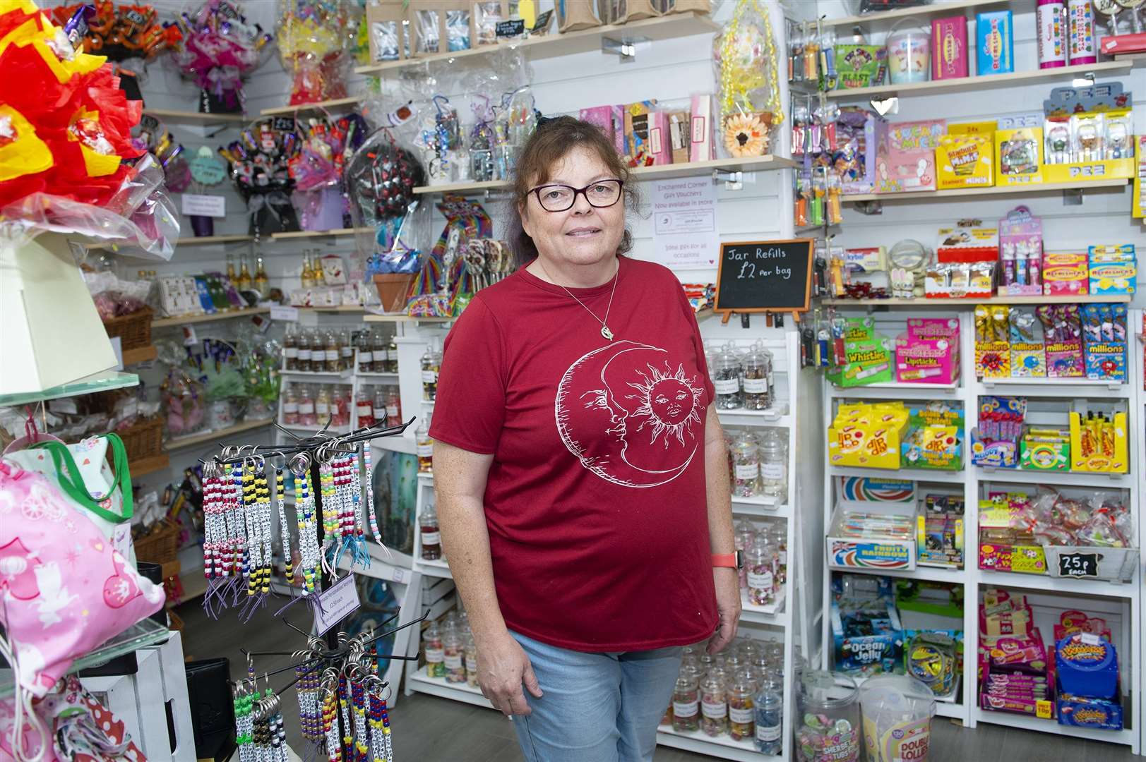 Sue Kuzmic, owner of Enchanted Corner, in Harleston, welcomed the new project. Picture by Mecha Morton.