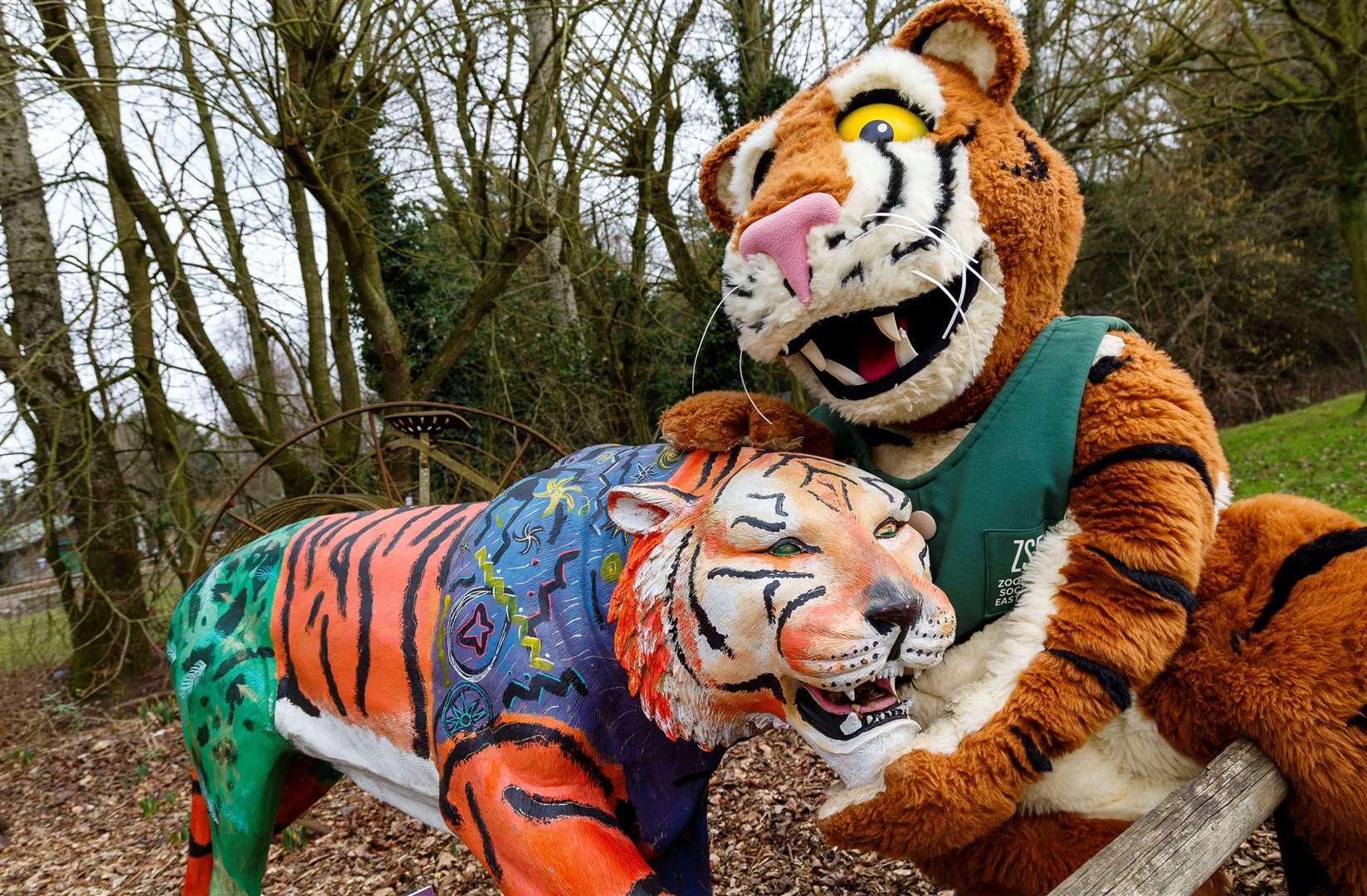 Banham Zoo offered ‘kids go free’ during the half term week. Picture: Mark Bullimore